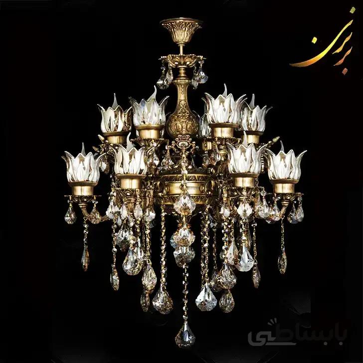 لوستر آلومینیومی دوگل کوچک ۵ شاخه
