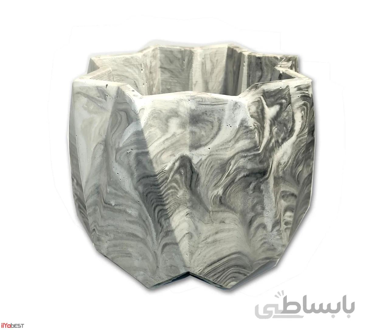 گلدان سنگ مصنوعی پلیمری لوتوس Lutos