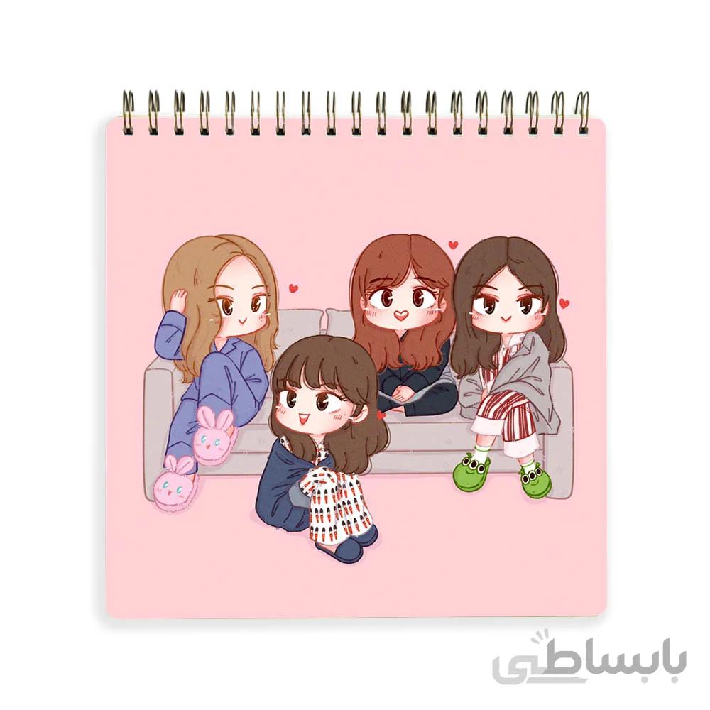 دفترچه يادداشت black pink کد 10100209