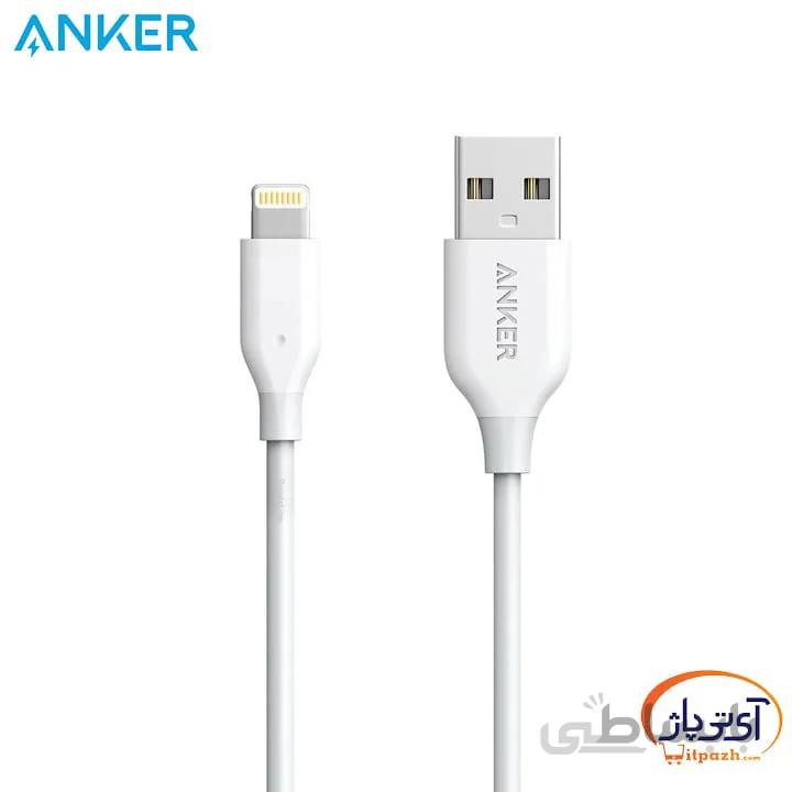 کابل تبدیل USB به لایتنینگ انکر مدل A8111 PowerLine به طول 0.9 متر ا Anker A8111 PowerLine USB to Lightning Cable 0.9m