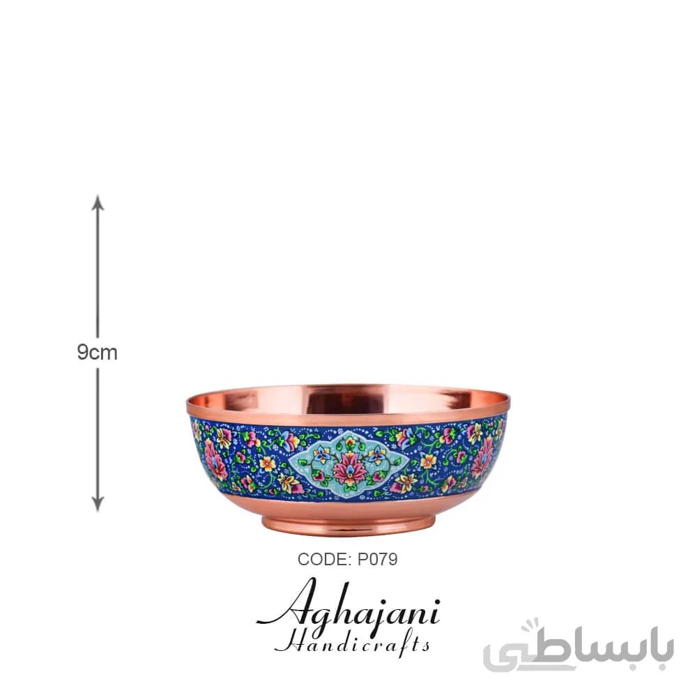کاسه ساده مس و پرداز برند آقاجانی