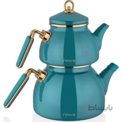 ست کتری و قوری نوا (Neva) مدل لعابی