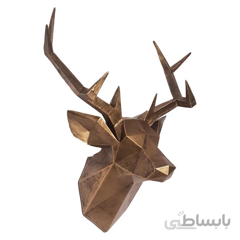 دیوار کوب طرح گوزن (مجسمه مدل سردیس دیواری گوزن) ونداهایپر - مشکی
