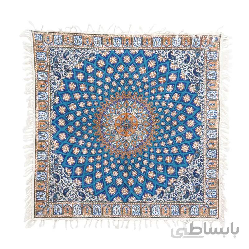 رومیزی قلمکاری اصفهان سایز 80*80 سانتی متر کد s56
