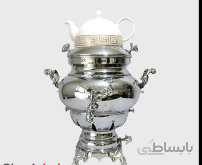 سماور افسون مدل باران همراه قوری