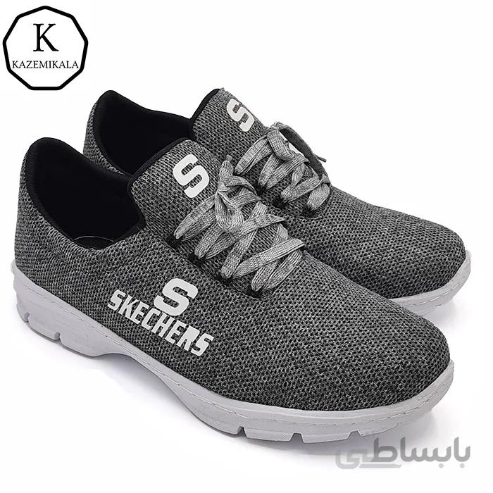 کفش اسپرت و پیاده روی اسکیچرز رنگ طوسی