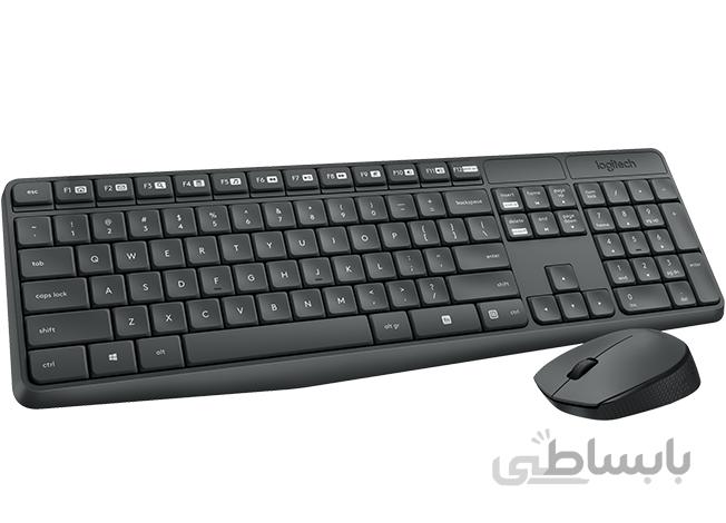 کیبورد و ماوس بی سیم لاجیتک مدل MK235 ا Logitech MK235 Wireless Keyboard and Mouse کد 340232