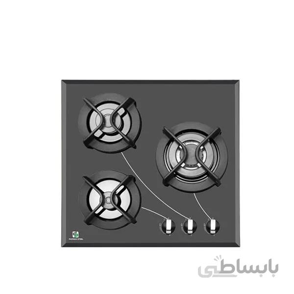 اجاق گاز صفحه ای سه شعله 3201 PB پرنیان استیل کد 301415