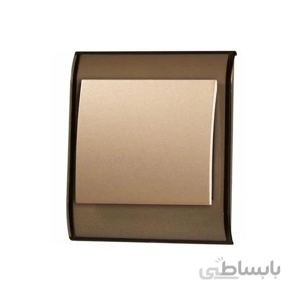پریز تلفن دو سوکت ایران مدل ترنسپرنت قهوه ای ا iran electric transparent model
