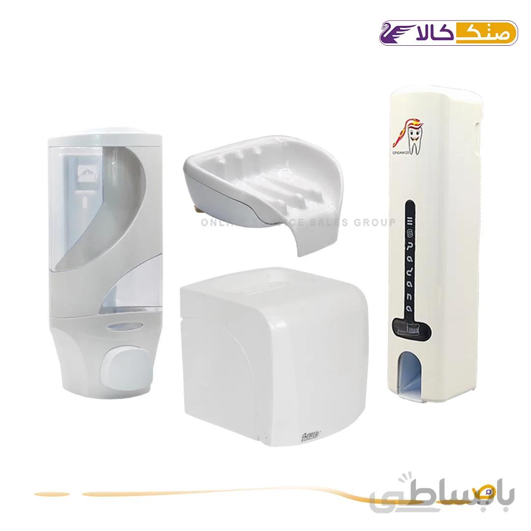 ست بهداشتی اسپادانا رنگ سفید ا Espadana sanitary set, white color