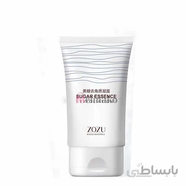 ژل اسکراب و لایه بردار کره ایی زوزو عصاره قند طبیعی مدل zozu sugar essense Exfoliating gel حجم 110گرم اورجینال