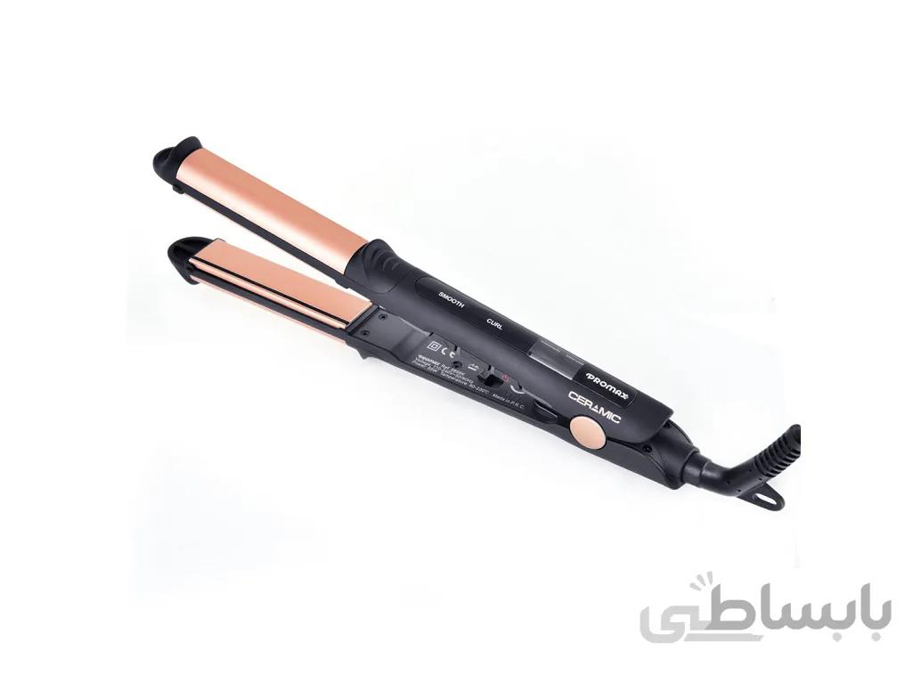 اتو مو و حالت دهنده مو پرومکس مدل 5858K ا IRON HAIR PROMAX 5858K