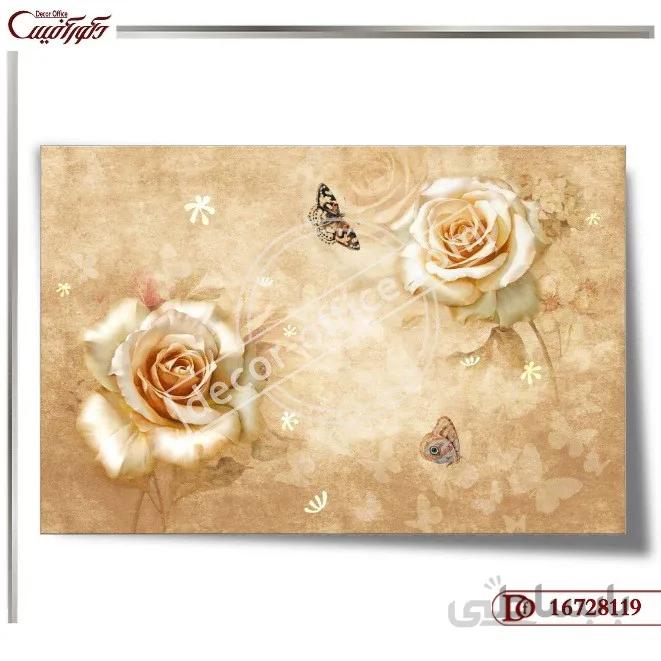 پوستر دیواری گل سه بعدی 8119 ا 3D flower wall poster 8119