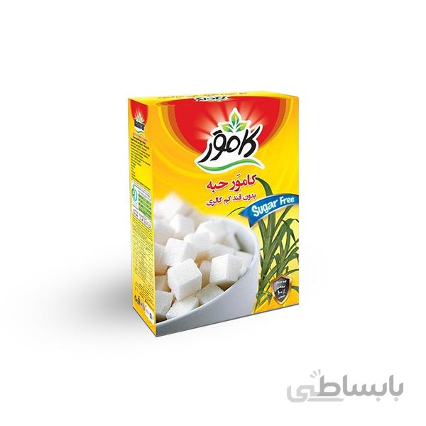 قند حبه ای رژیمی و بدون قند کامور Kamvar بسته 250 گرمی
