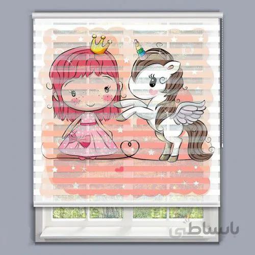 پرده زبرا چاپی لیتل یونیکرن