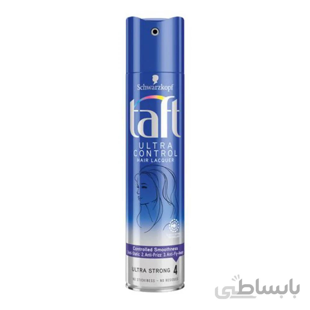اسپری نگهدارنده حالت مو تافت مدل Ultra Control Hair Lacquer ا Schwarzkopf Taft Ultra Control Hair Lacquer 250ml
