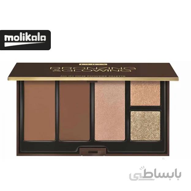 پالت پودر آرایشی پوپا 5 رنگ شماره 002