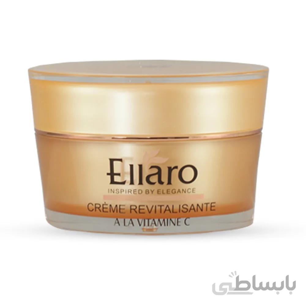 کرم شاداب کننده و احیا کننده حاوی ویتامین C الارو ا Ellaro Revitalizing Cream with Vitamin C Cream