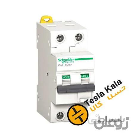 کلید محافظ جان ترکیبی (RCBO) دو پل 25 آمپر اشنایدر