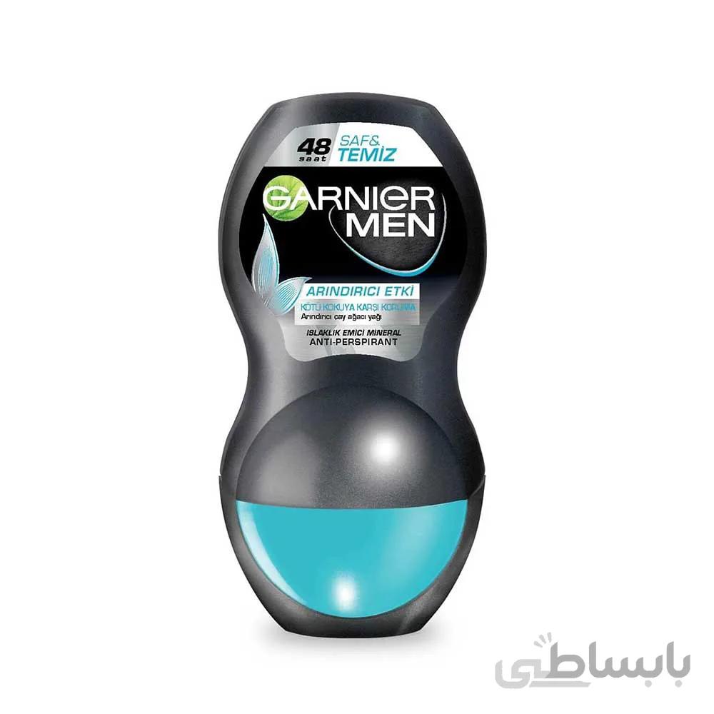 رول ضد تعریق 48 ساعته GARNIER مدل safe and temiz حجم 50میلی لیتر ا deodorant garnier for men model safe and temiz 50ml