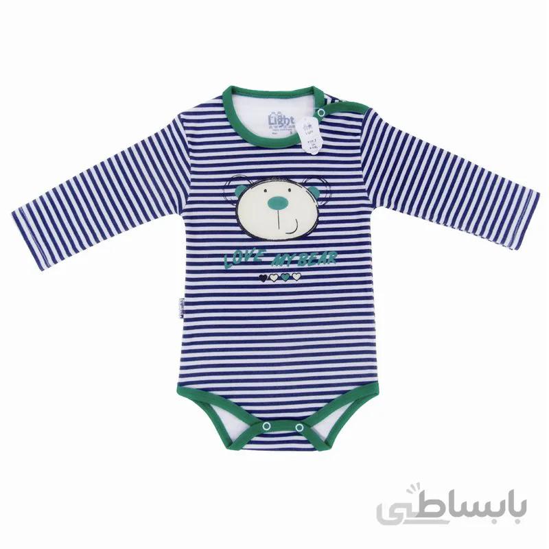 بادی لایت - طرح سبز راه راه - ۰ تا ۱۲ ماه