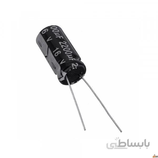 خازن الکترولیتی 2200uF / 16V مارک DAEWOO