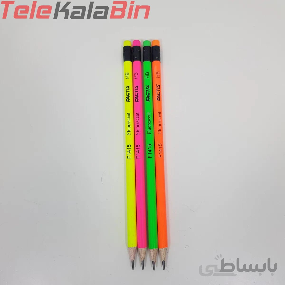 مداد مشکي فلورسنتي پاک کن دار فکتيس
