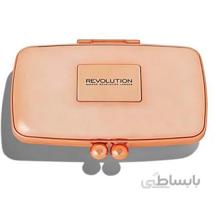 پالت هایلایتر برنزر ۳ رنگ رولوشن / Revolution Renaissance Illuminate Blissful Bronze Highlighter Palette