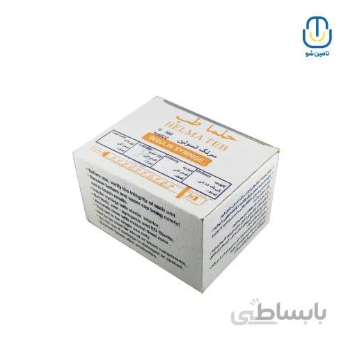 سرنگ انسولین حلما نیدل جدا با سرسوزن گیج ۲۷ ا Helma-teb insulin syringe gage27