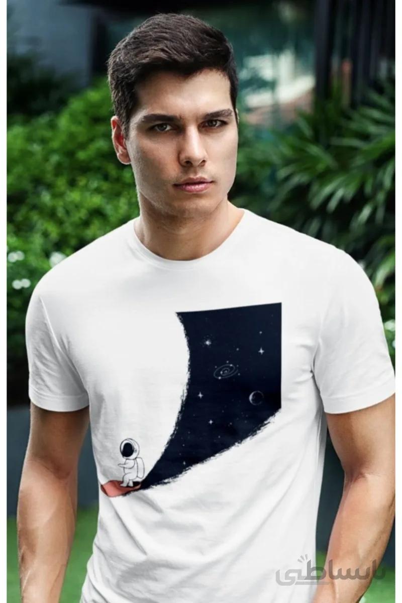 Aventura Clothing Co 100٪ پنبه ، معمولی ، گردن خدمه ، تی شرت چاپی – Major Tom 2