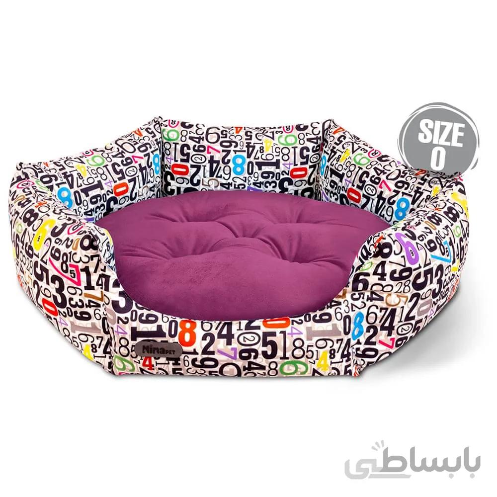 جای خواب شش ضلعی سگ و گربه نیناپت مدل VIP اعداد ا Ninapet Hexagon Bed For Dogs And Cats Numbers Model