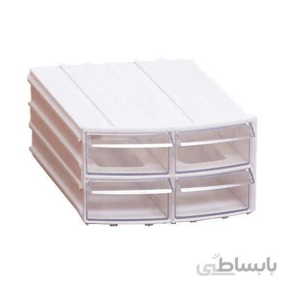 جعبه قطعات کشویی 12x10 با قابلیت توسعه سایز 1 چهار کشو