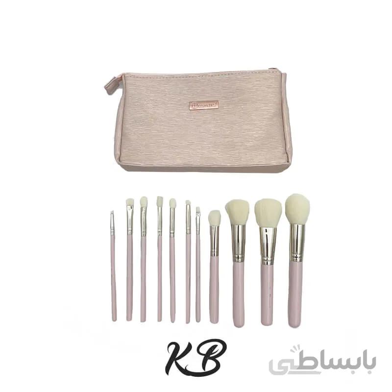 ست براش 11تکه صورتی بی اچ کازمتیک
