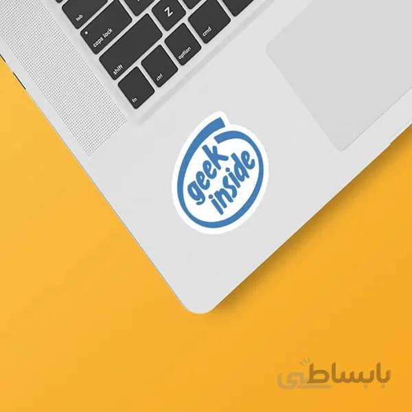 استیکر لپ تاپ طرح برنامه نویسی ۵۰