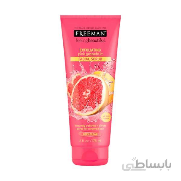 اسکراب صورت گریپ فروت 175 میل ا FREEMAN Pink Grapefruit Facial Scrub 175ml