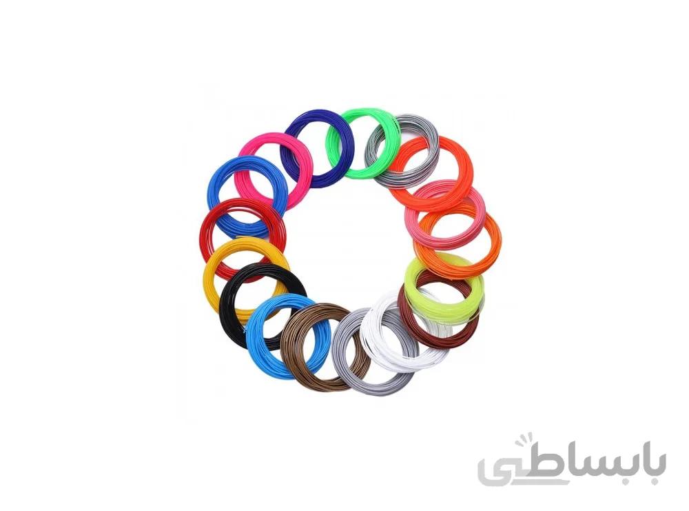 فیلامنت 5متری پرینتر 3 بعدی ABS قرمز قطر 1.75mm