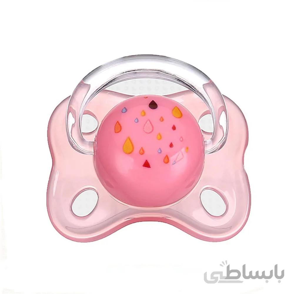 پستانک تکی ارتدونسی به همراه محفظه استریل مایکروفری رووکو rovco سایز s صورتی