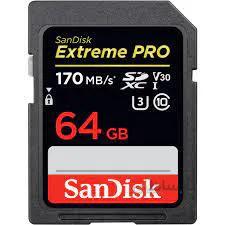sandisk extreme pro sdxc uhs-i 64gb 170mb/s