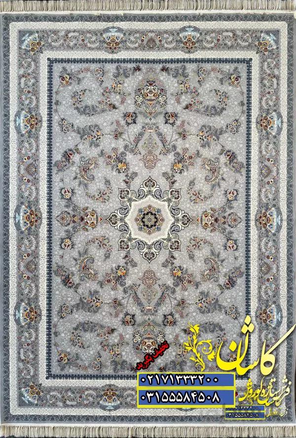 فرش کاشان طرح ماه افشان فیلی 1200 شانه