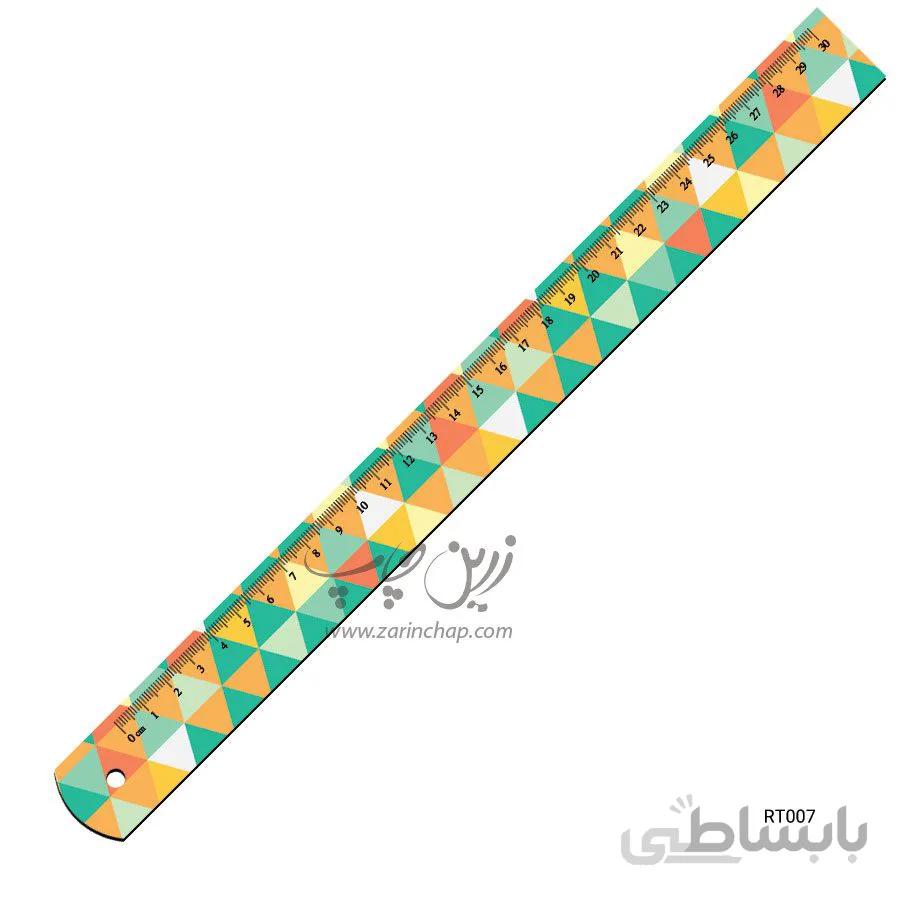 خط کش ۳۰ سانتی MDF طرح RT007