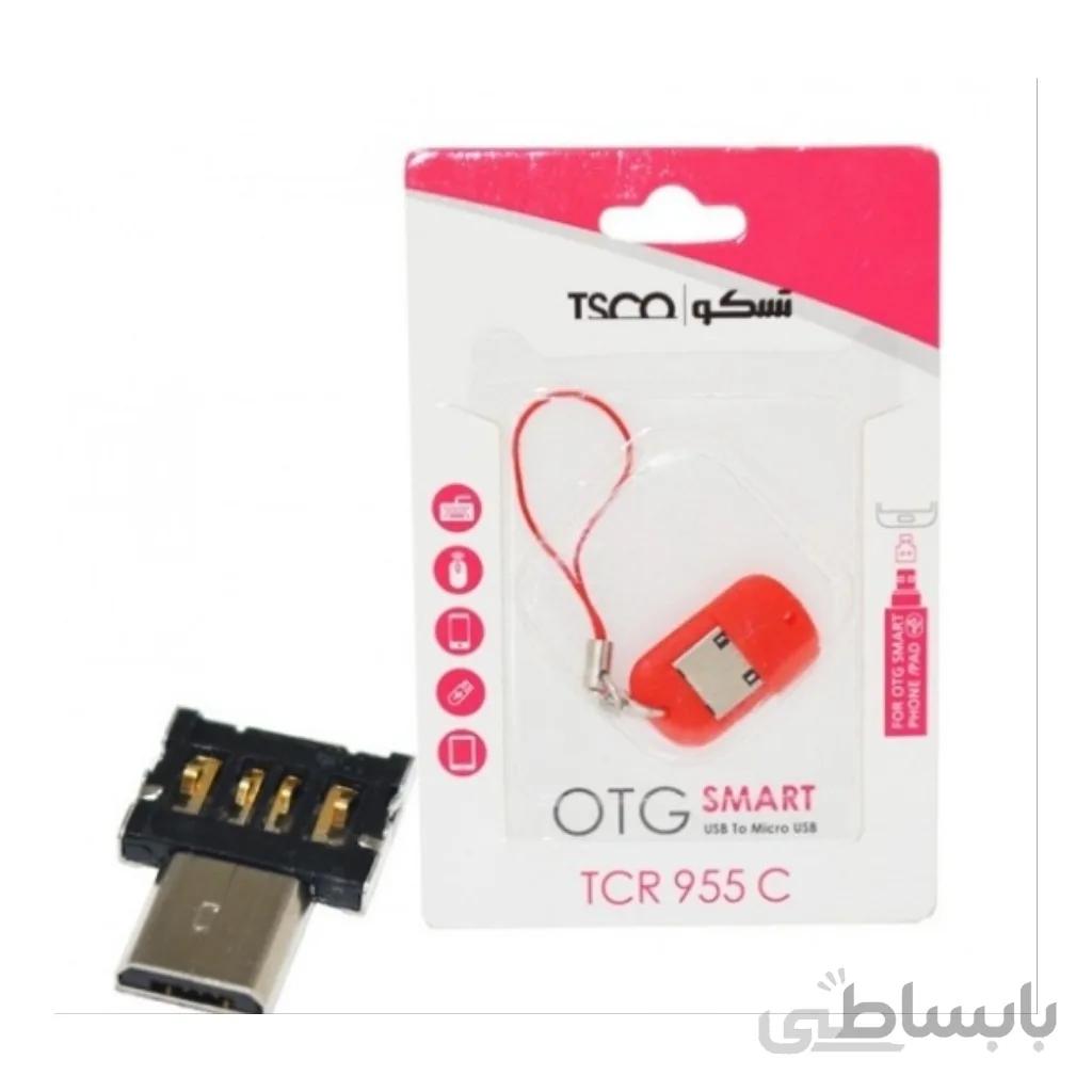 تبدیل MicroUsb به USB TSCO (OTG) مدل TCR 955 C رنگ آبی