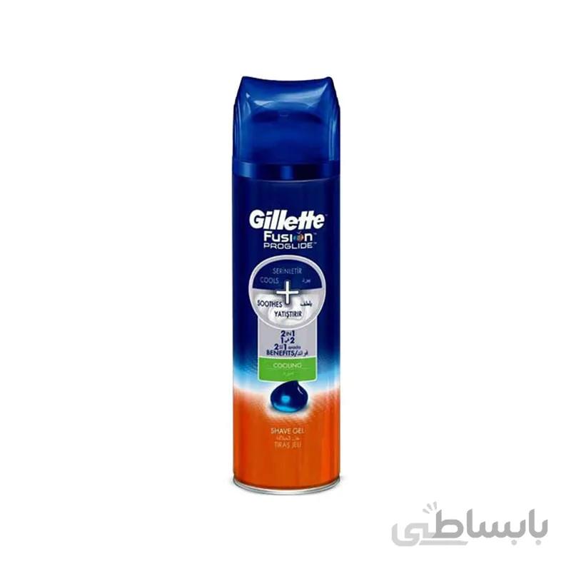 ژل اصلاح خنک کننده ژیلت مدل Fusion Proglide حجم 200 میل
