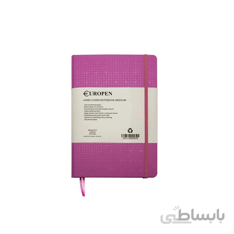 دفتر یوروپن مدل NOTEBOOK SMALL صورتی تیره