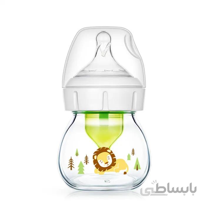 شیشه شیر پیرکس طرحدار 60 میلی لیتری پهن دکتر براونز اورجینال
