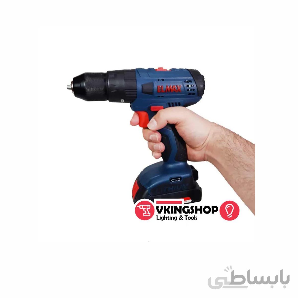 دریل شارژی چکشی 18 ولت لیتیوم المکس مدل CD 238