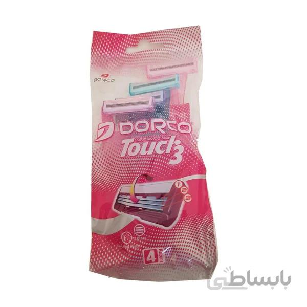 خودتراش زنانه مدل Touch3 دورکو بسته 4 عددی ا Touch3