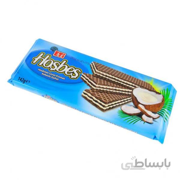 ویفر کاکائویی اتی هوش بش با کرم نارگیلی 142 گرم
