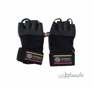 دستکش بدنسازی اشبالت بدون مچ چمپکس سایز کوچیک