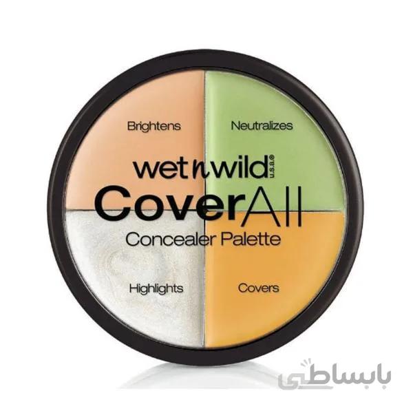 اصلاح کننده رنگ پوست کاور ال وت اند وایلد CoverAll Concealer Palette