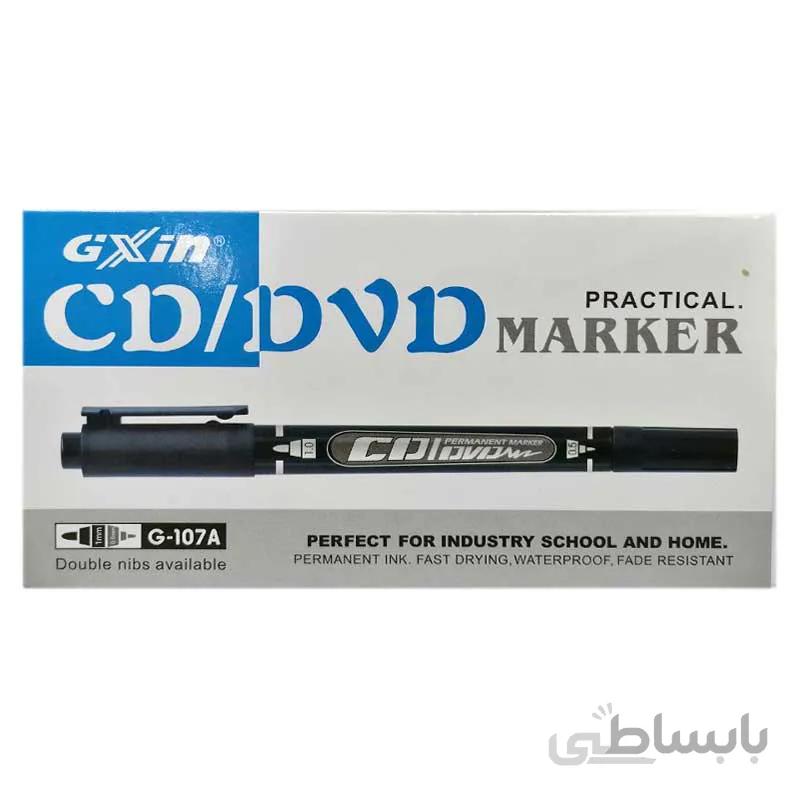 ماژیک سی دی دو سر مدل Gxin بسته 12 عددی